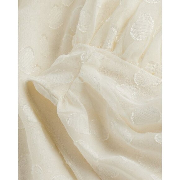 Express Women’s Polka Dot One Shoulder Banded Bottom Top Swan Size XL NWT $68 - Picture 6 of 16